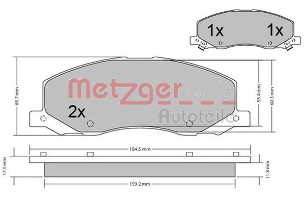 METZGER Első fékbetét 1170468_METZ