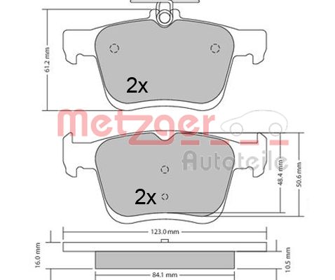 METZGER Hátsó fékbetét 1170470_METZ