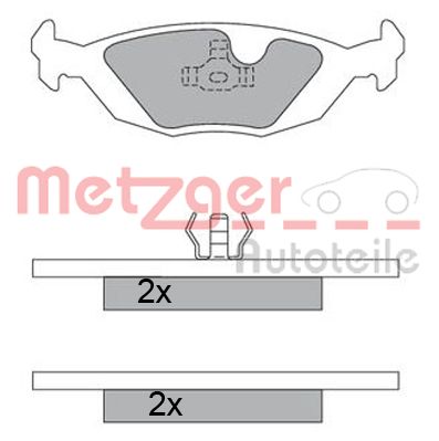 METZGER Hátsó fékbetét 1170473_METZ