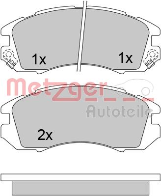 METZGER 1170474_METZ Első fékbetét