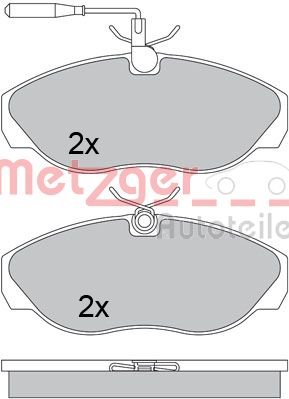 METZGER Első fékbetét 1170477_METZ