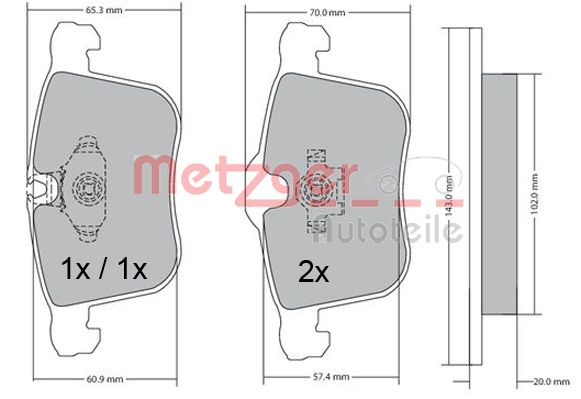 METZGER Első fékbetét 1170481_METZ