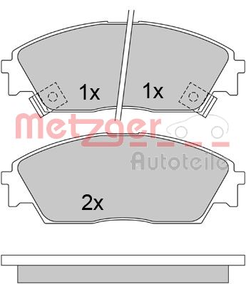 METZGER Első fékbetét 1170486_METZ