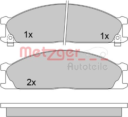 METZGER Első fékbetét 1170488_METZ