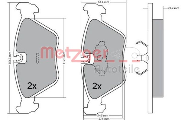 METZGER Első fékbetét 1170489_METZ