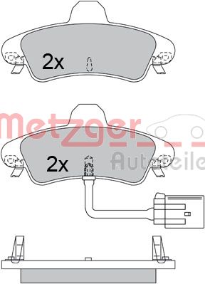 METZGER Hátsó fékbetét 1170491_METZ