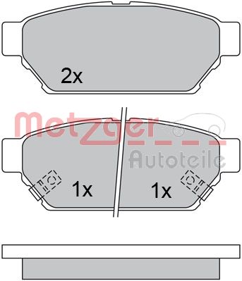 METZGER Hátsó fékbetét 1170492_METZ