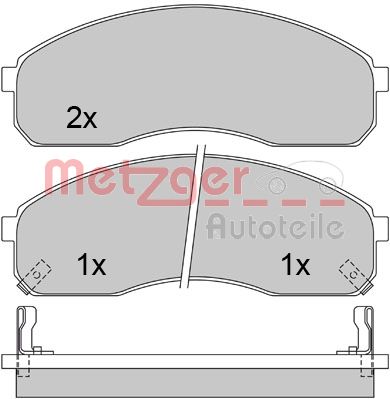 METZGER 1170501_METZ Első fékbetét