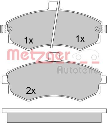 METZGER Első fékbetét 1170506_METZ