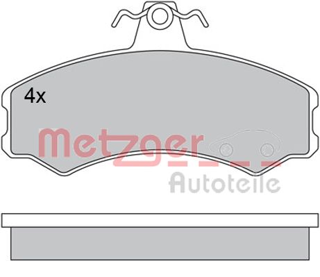 METZGER Első fékbetét 1170512_METZ