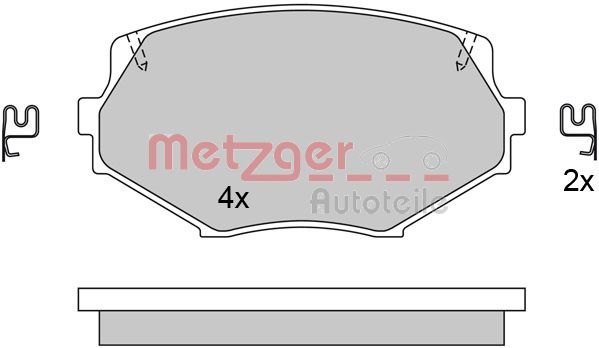 METZGER Első fékbetét 1170515_METZ