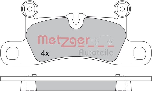 METZGER Hátsó fékbetét 1170523_METZ