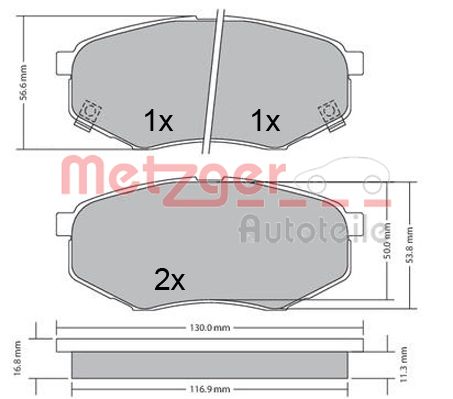 METZGER Első fékbetét 1170524_METZ