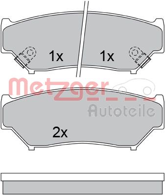 METZGER Első fékbetét 1170528_METZ