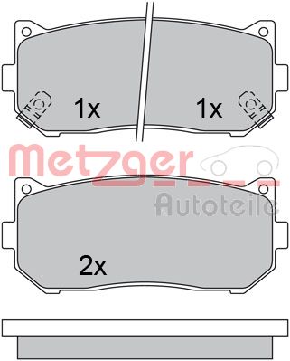 METZGER Hátsó fékbetét 1170533_METZ