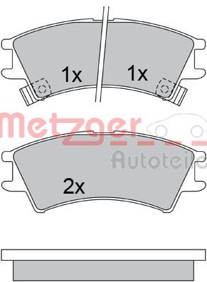 METZGER Első fékbetét 1170535_METZ