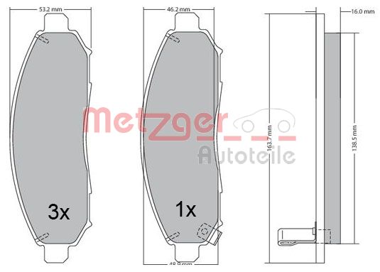 METZGER Első fékbetét 1170541_METZ