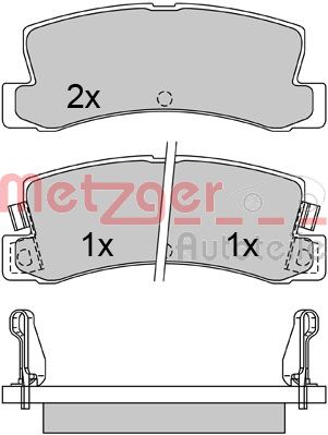METZGER Hátsó fékbetét 1170546_METZ