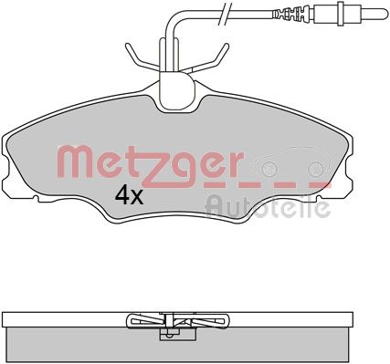 METZGER Első fékbetét 1170552_METZ