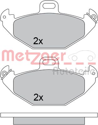 METZGER Hátsó fékbetét 1170554_METZ