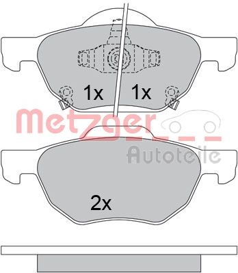 METZGER Első fékbetét 1170558_METZ