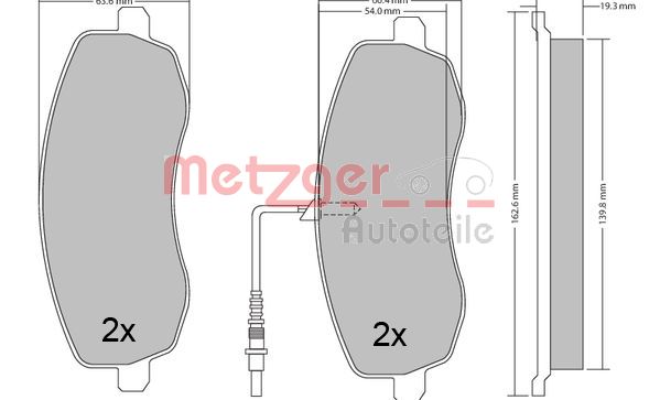 METZGER Első fékbetét 1170563_METZ