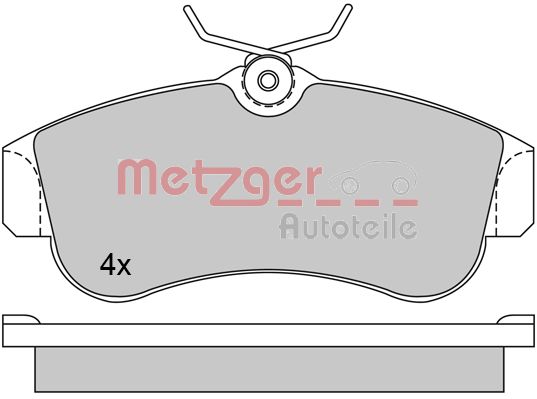 METZGER Első fékbetét 1170574_METZ