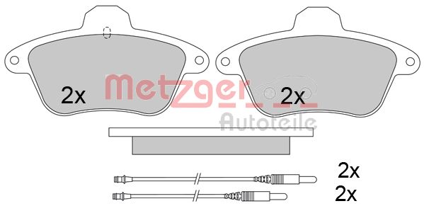 METZGER Első fékbetét 1170575_METZ