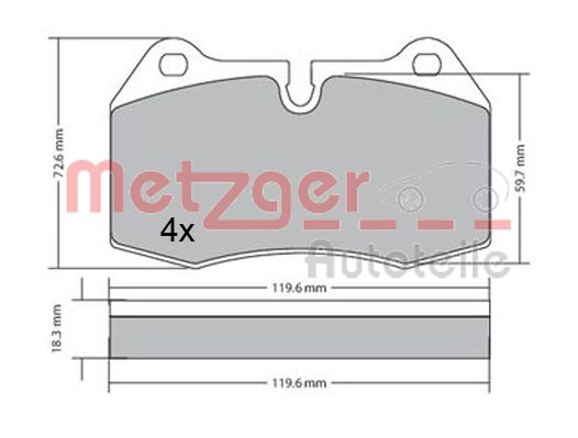 METZGER Első fékbetét 1170577_METZ