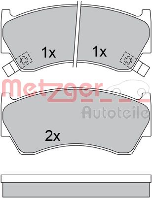 METZGER Első fékbetét 1170580_METZ