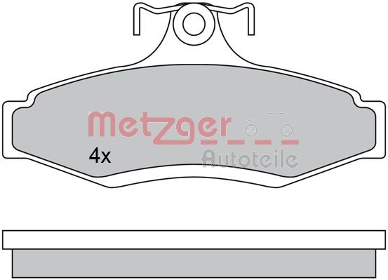 METZGER Hátsó fékbetét 1170581_METZ