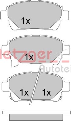 METZGER Első fékbetét 1170586_METZ