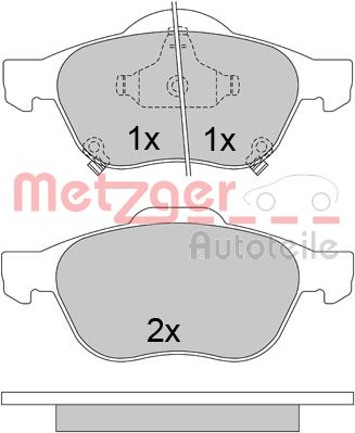 METZGER Első fékbetét 1170587_METZ