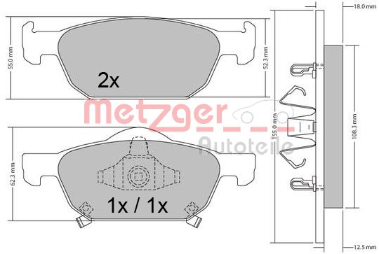 METZGER Első fékbetét 1170594_METZ