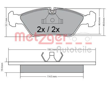 METZGER Első fékbetét 1170597_METZ