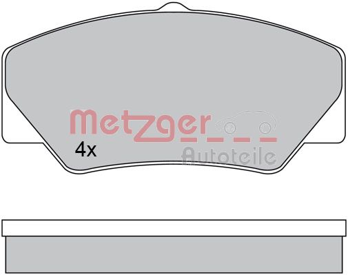 METZGER Első fékbetét 1170599_METZ