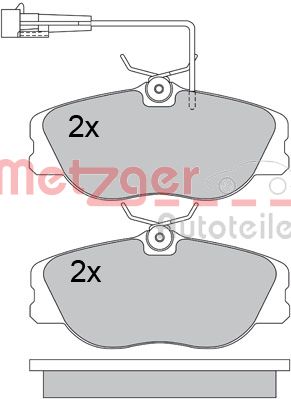 METZGER Első fékbetét 1170602_METZ