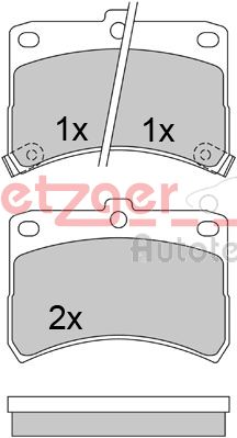 METZGER Első fékbetét 1170609_METZ