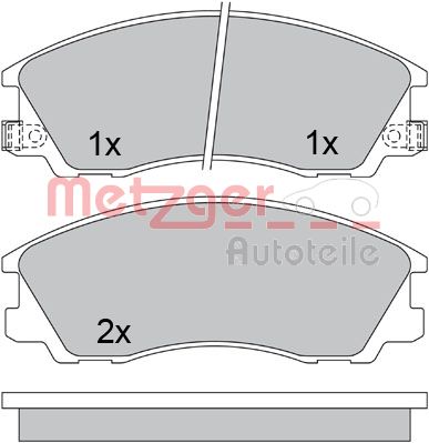 METZGER Első fékbetét 1170611_METZ