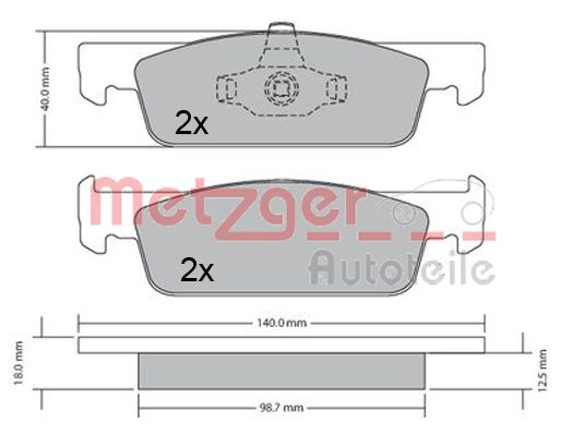 METZGER Első fékbetét 1170621_METZ