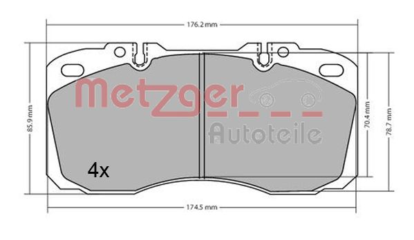 METZGER Első fékbetét 1170622_METZ