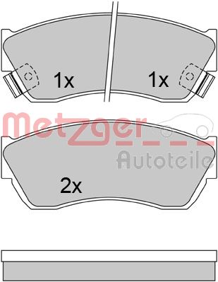 METZGER Első fékbetét 1170625_METZ