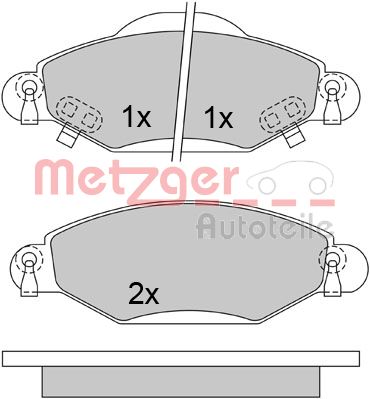 METZGER Első fékbetét 1170632_METZ