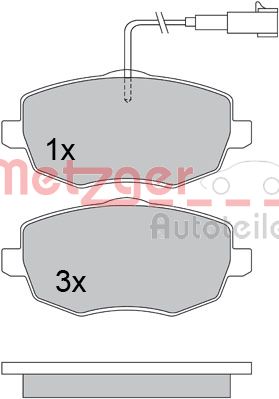 METZGER Első fékbetét 1170634_METZ