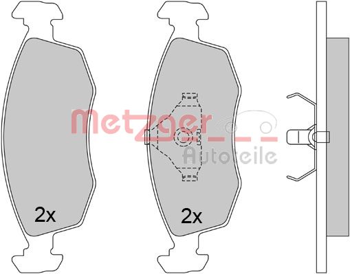 METZGER Első fékbetét 1170642_METZ