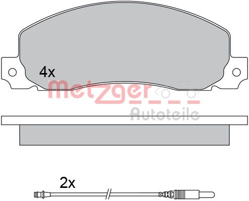 METZGER Első fékbetét 1170659_METZ