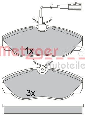 METZGER Első fékbetét 1170665_METZ