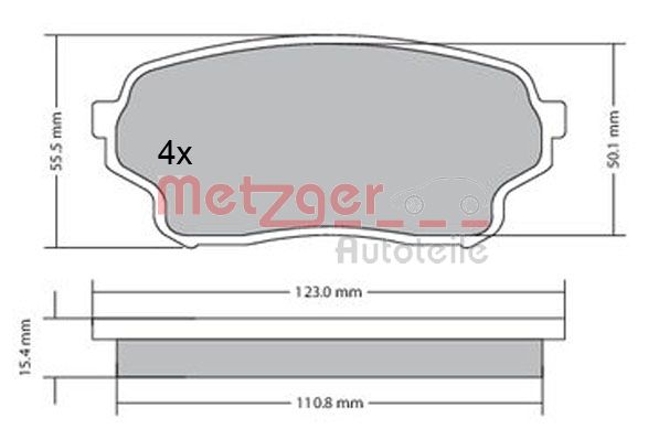 METZGER Első fékbetét 1170669_METZ