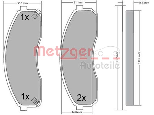 METZGER Első fékbetét 1170670_METZ