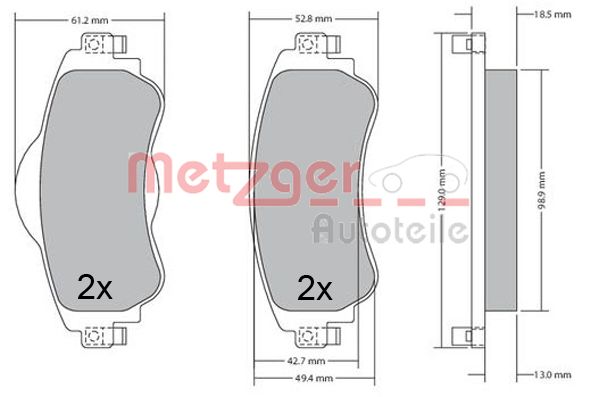 METZGER Első fékbetét 1170673_METZ